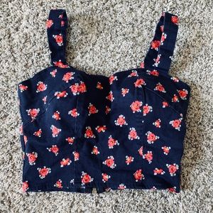 Floral crop top